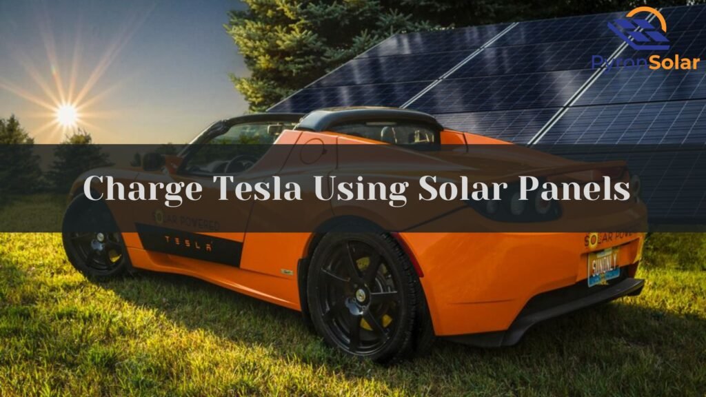 charge tesla with solar panel