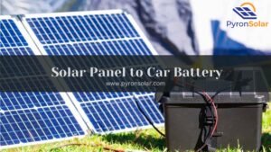 connect solar panel to car battery
