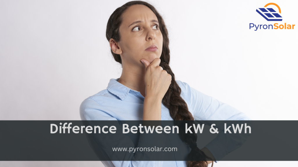 a women confused between kiloWatt and kiloWatt-hour