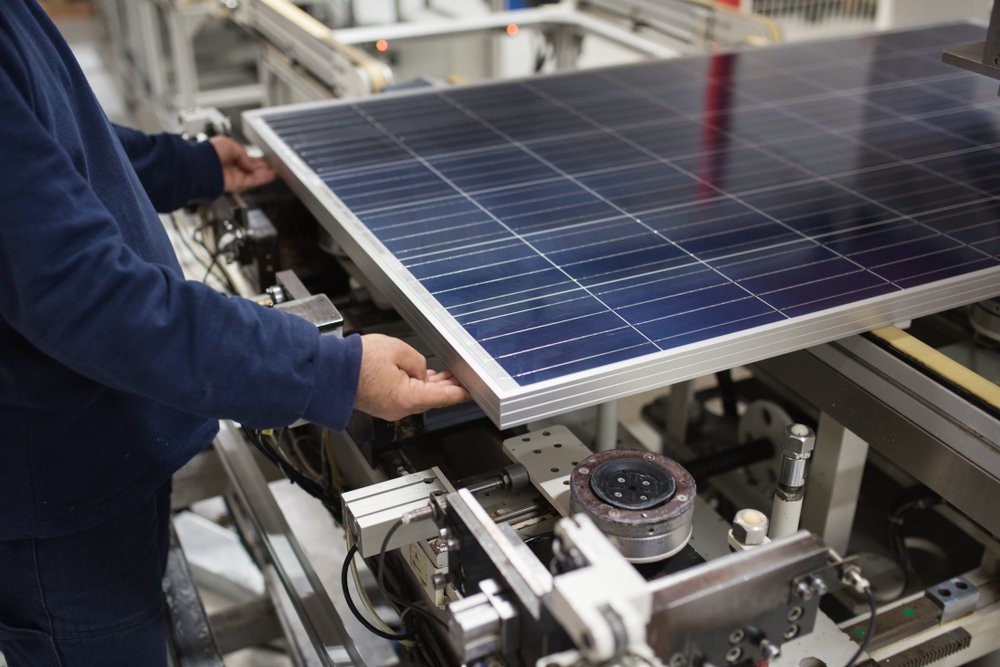 how are solar panels made in factory