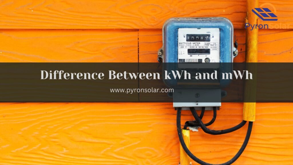 kilowatt hours (kWh) vs megawatt hours (mWh)