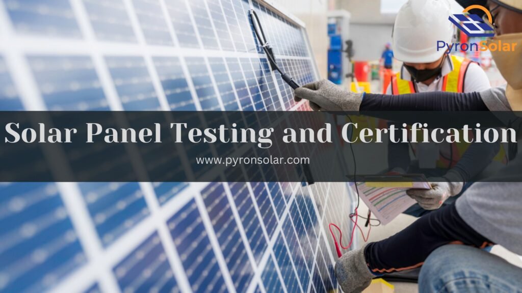 solar panel testing and certification