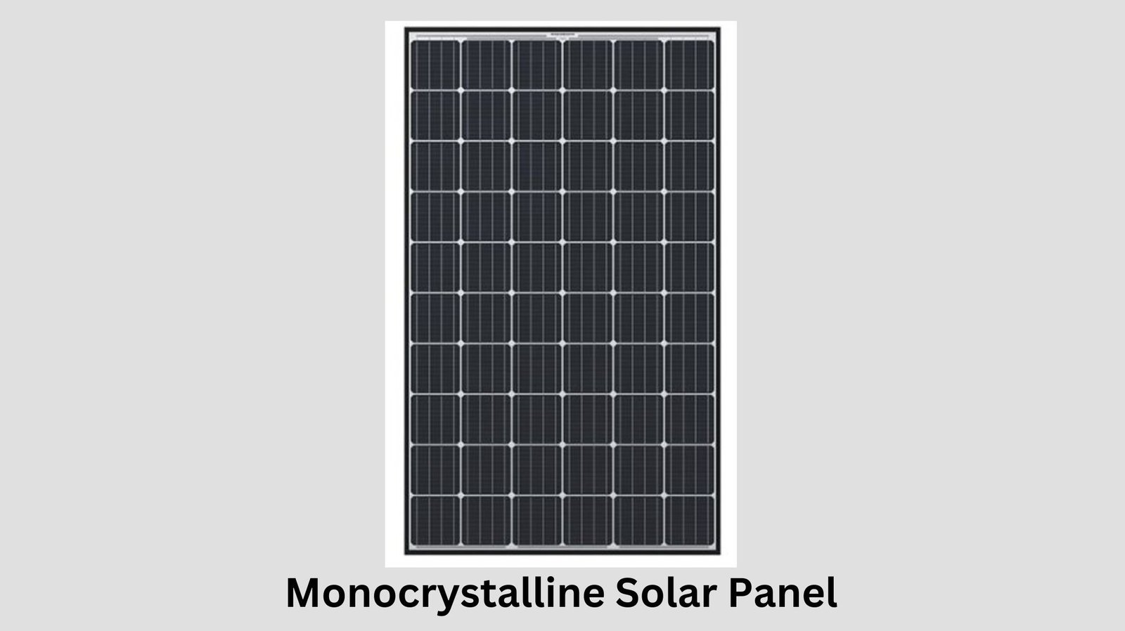 black monocrystalline solar panel
